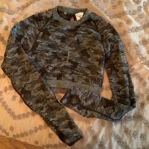 Gymshark Adapt Camo Long sleeve crop